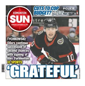 Cover of Edmonton Sun