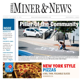 Cover of Kenora Daily Miner and News