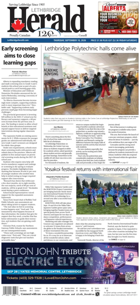 Cover of Lethbridge Herald