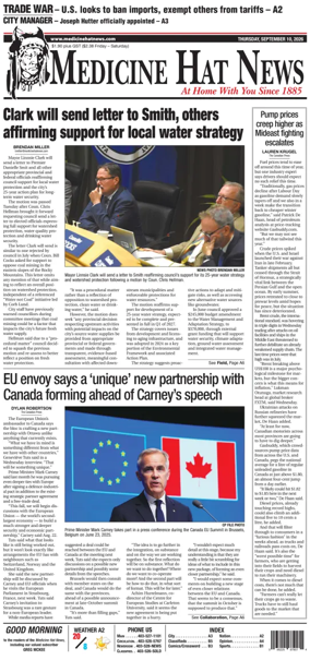 Cover of Medicine Hat News