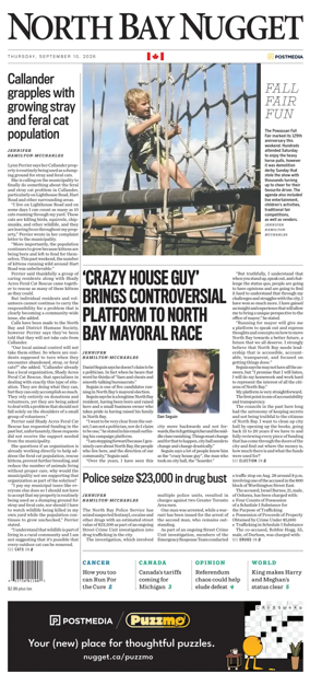 Cover of North Bay Nugget