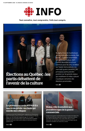 Cover of Radio-Canada Info