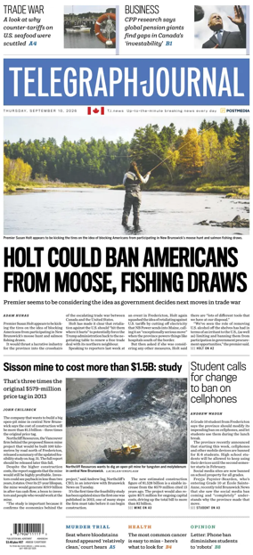 Cover of Telegraph-Journal