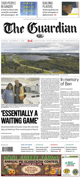Cover of The Guardian (Charlottetown)