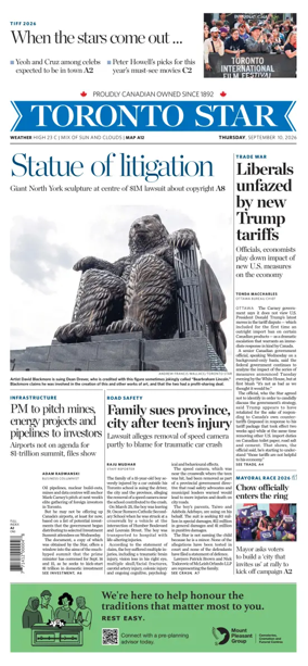 Cover of Toronto Star