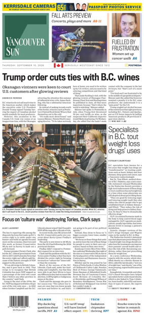 Cover of Vancouver Sun