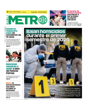 Cover of Publimetro Chile