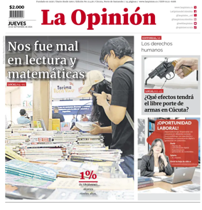 Cover of La Opinion