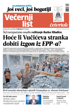 Cover of Vecernji list - Hrvatska