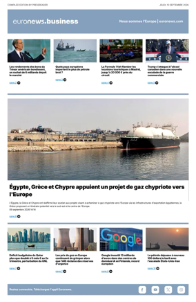 Cover of Euronews Business (French)