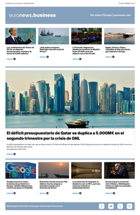 Cover of Euronews Business (Spanish) Compiled Edition