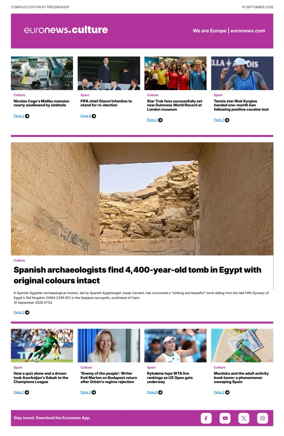 Cover of Euronews Culture and Sport Compiled Edition