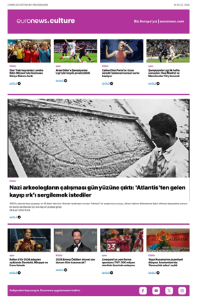 Cover of Euronews Culture and Sport (Turkish) Compiled Edition