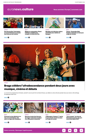 Cover of Euronews Culture (French)