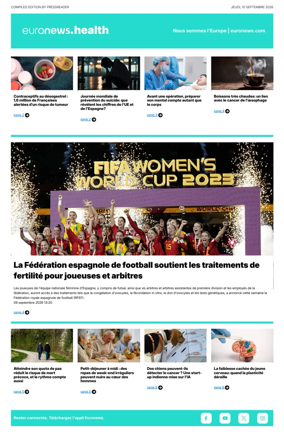 Cover of Euronews Health (French)
