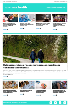 Cover of Euronews Health (Portuguese)