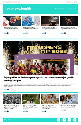 Cover of Euronews Health (Turkish) Compiled Edition