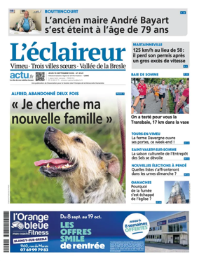 Cover of L'Eclaireur (Vimeu Trois villes soeurs Vallee de la Bresle)