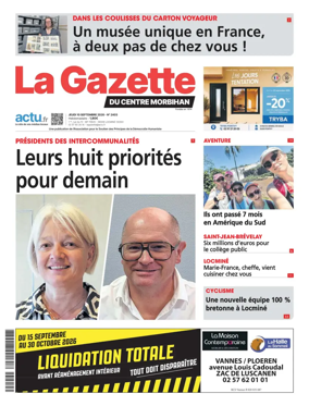 Cover of La Gazette du Centre Morbihan