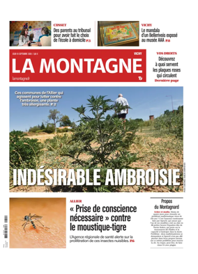 Cover of La Montagne (Vichy)