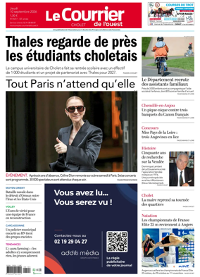 Cover of Le Courrier de l’Ouest (Cholet)