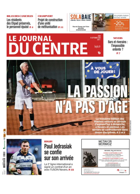 Cover of Le Journal du Centre
