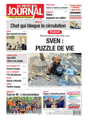 Cover of Le Petit Journal - L'hebdo local de l'Aveyron