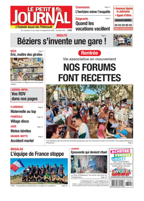 Cover of Le Petit Journal - L'hebdo local de l'Herault