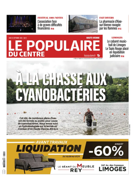 Cover of Le Populaire du Centre (Haute-Vienne)