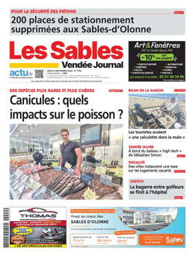 Cover of Les Sables Vendee Journal