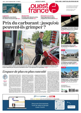 Cover of Ouest France (Challans / Saint-Gilles-Croix-de-Vie)