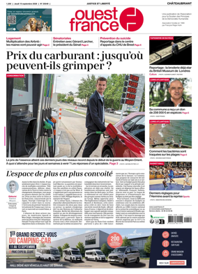 Cover of Ouest France (Chateaubriant)