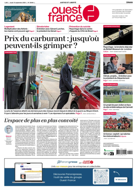 Cover of Ouest France (Dinan)
