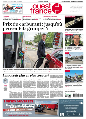 Cover of Ouest France (Les Herbiers / Montaigu)