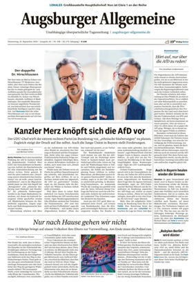 Cover of Augsburger Allgemeine (Ausgabe Stadt)