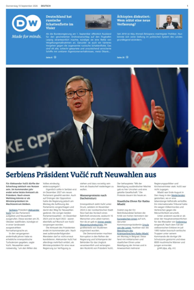Cover of Deutsche Welle (German edition)