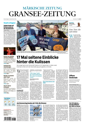 Cover of Gransee-Zeitung