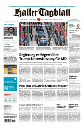Cover of Haller Tagblatt