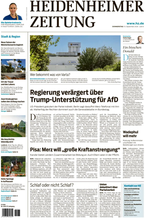 Cover of Heidenheimer Zeitung