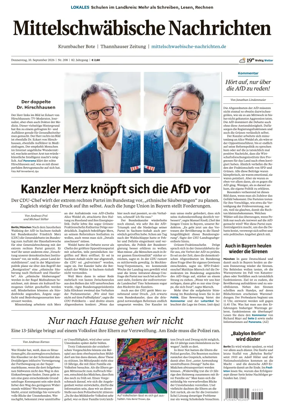 Cover of Mittelschwaebische Nachrichten