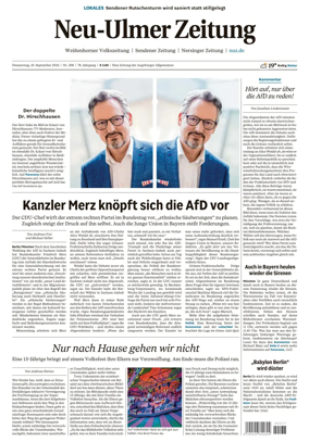 Cover of Neu-Ulmer Zeitung