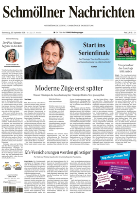 Cover of Ostthuringer Zeitung (Schmolln)