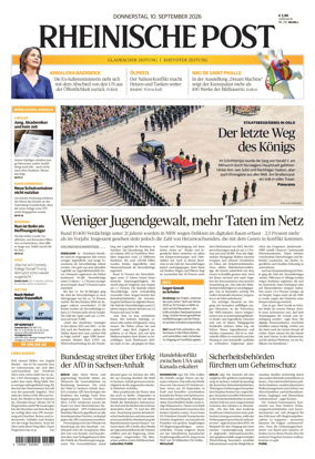 Cover of Rheinische Post - Monchengladbach and Korschenbroich