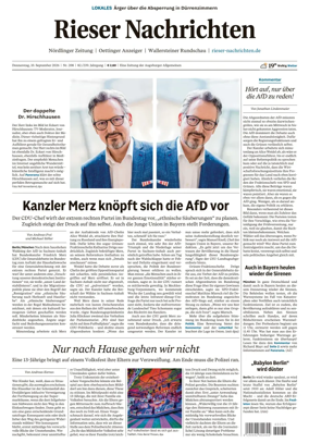 Cover of Rieser Nachrichten