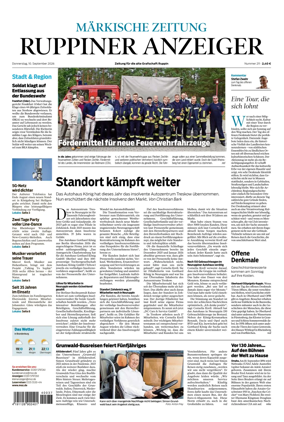 Cover of Ruppiner Anzeiger