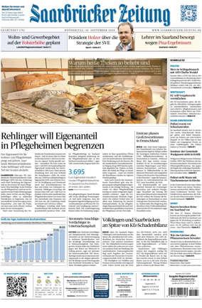 Cover of Saarbruecker Zeitung