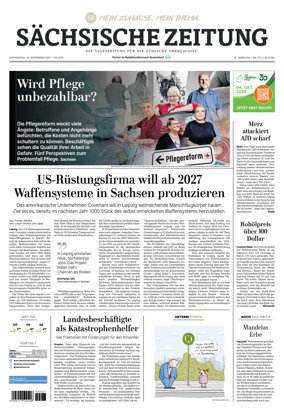 Cover of Sachsische Zeitung (Lobau-Zittau)