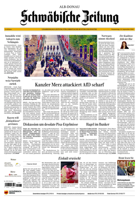 Cover of Schwabische Zeitung (Alb-Donau)