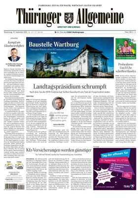Cover of Thuringer Allgemeine (Arnstadt und Ilmenauz)