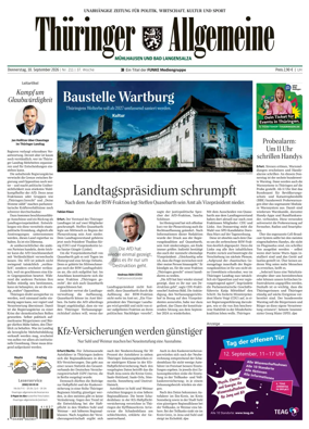 Cover of Thuringer Allgemeine (Muhlhausen und Bad Langensalza)